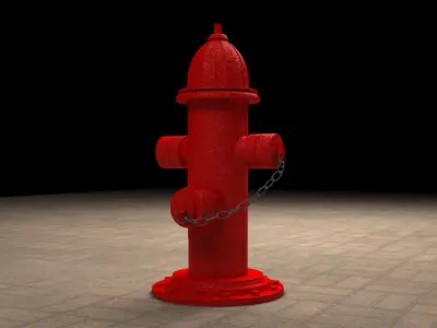 Hydrant Water Pipe Low-poly 3D model