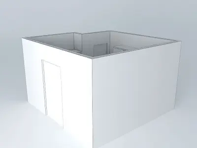 rosane house with wooden door Free 3D model