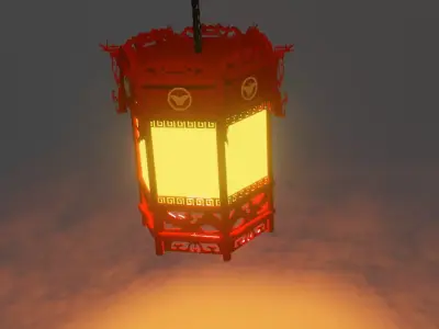 LAMP JAPAN  Low-poly 3D model