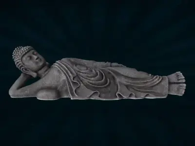 STUE-002 Reclining Buddha 3D model