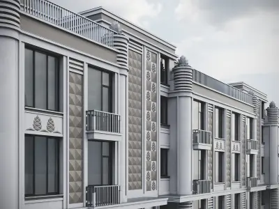 Residential Building 019 3D model