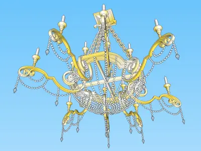 chandelier 06 3D model
