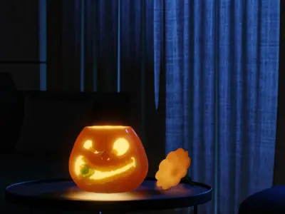 Pumpkin - Hungry Jack-o-lantern  3D print model