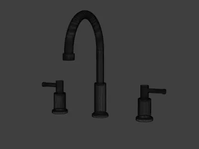 Golden faucet Free 3D model