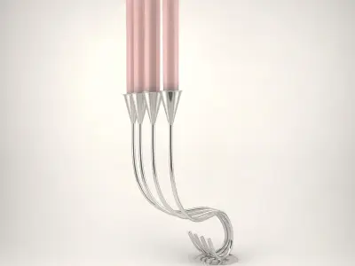 Silver Candlestick 3D model