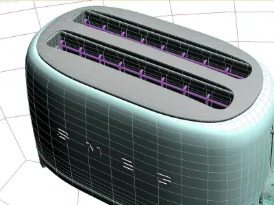 SMEG toaster 3D model