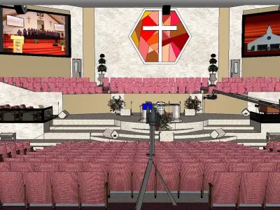 Architecture-Religion-God-Culture-Temple-0288 building with p... 3D model