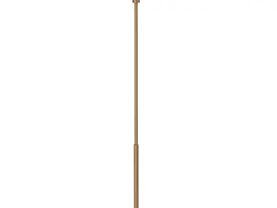 Sculptural Glass Cone Hardwired Pendant 3D model