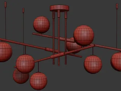 Chandelier TECHNUM 3D model