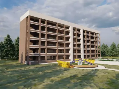 School-University -High School 3D model