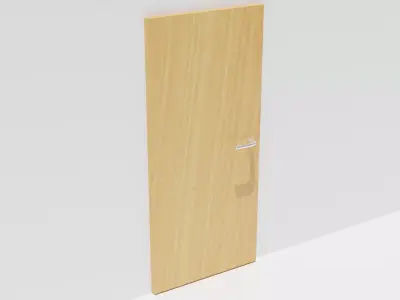 wood door Free 3D model 2