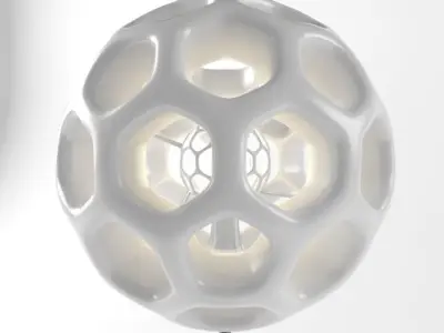 Floor Lamp Modern Futuristic and Organic Shaped  3D model