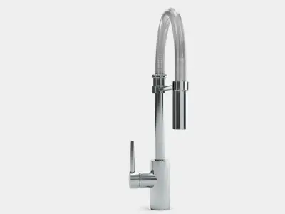 Single handle pull-down faucet for kitchen 3D model