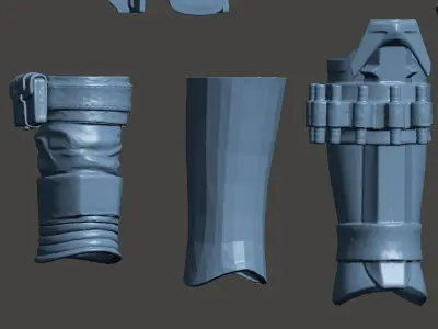 Mandalorian Armor Kit OneSix OneSixth 12inch Star Wars 3D print model