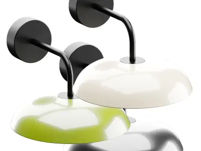 ABSIDIOLA A PLATO Wall lamp 3D model