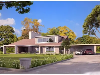 American-style villa 3D model