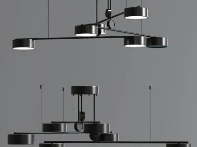 Modern Tubetto Pendant Collection 3D model