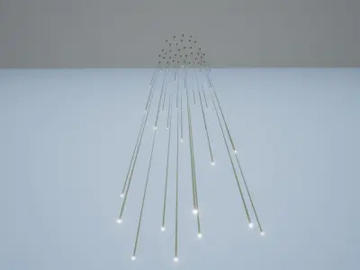Custom Chandelier 3D model