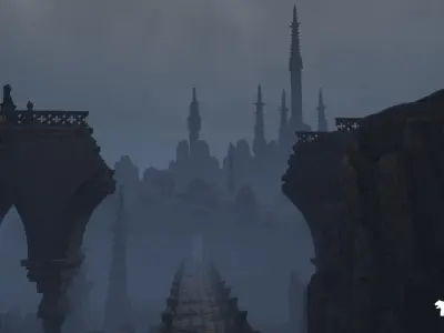 The Great Tree Environment Low-poly 3D model