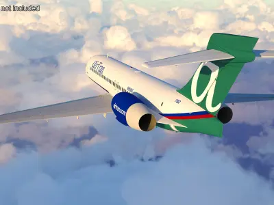  Air Transat Livery Boeing 717-200 Rigged 