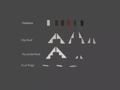 Roof Covering Ondulin Constructor 3D model