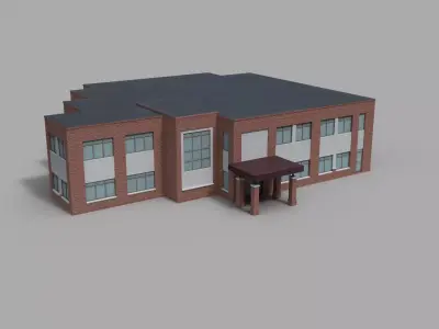 Administration building 3D 3D model