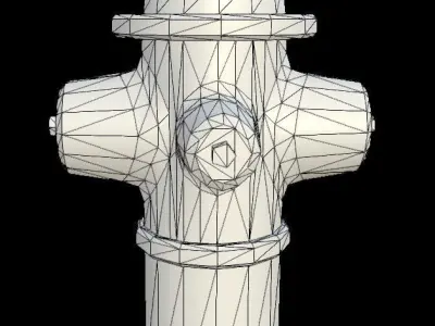 Fire Hydrant - PBR - Textured Low-poly 3D model