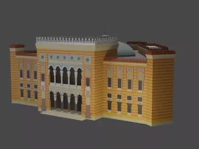 City Hall Low-poly 3D model
