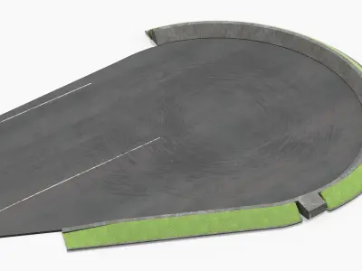  Bomber Jet B 2 Spirit Landing Animated Rigged 