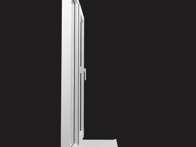 PVC window Low-poly 3D model