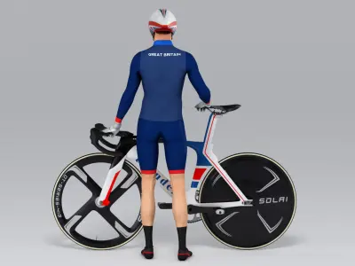  Track Cyclist Animated HQ Editorial License 