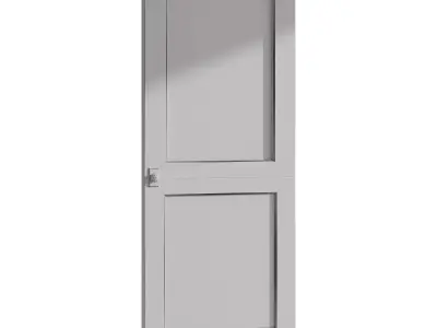 Interior door 14 Low-poly 3D model