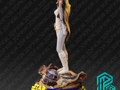 Star Wars Diorama 3D print model