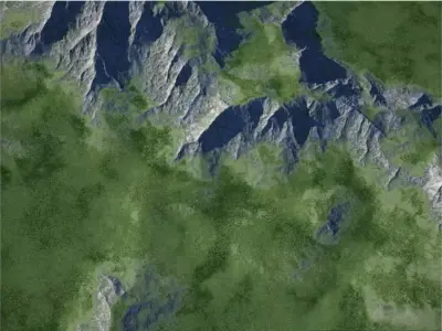 high mountain 3D model