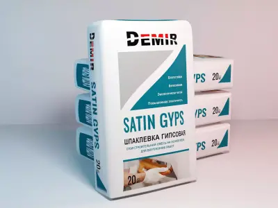 Gypsum putty Low-poly 3D model