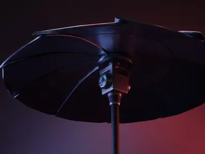 Victory Royale Umbrella Low-poly 3D model