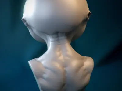 Martian Bust 3D print model