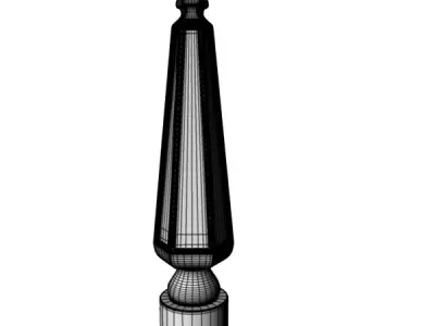Baluster obelisk 3D model