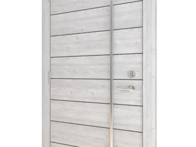 Door Collection-005 Gray Wood 3D model
