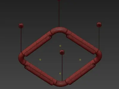 PIPELINE pipe with two holes in it 3D model