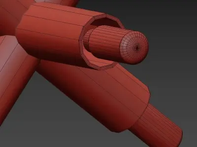 CAPRAZ gold pendant light with four lights 3D model