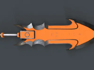 Sci-Fi Sword V4 - 06 Low-poly 3D model
