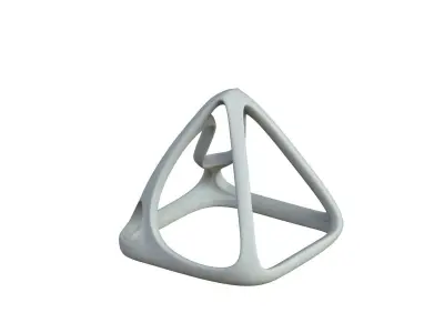 SciFi Cube Object No 58974 Low Poly Shape Low-poly 3D model