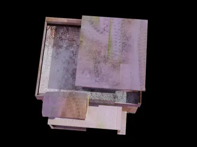 Abandoned Old House Model  Low-poly 3D model