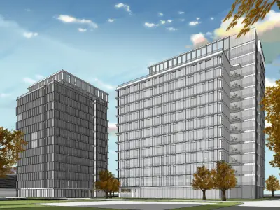130 industrial parks and industrial park models 3D model