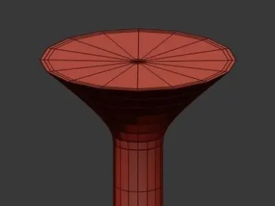Vintage Twelve Arm Chandelier in the Style of Stilnovo 3D model