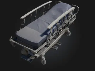 Hospital Stretcher Design  Functional Form in Emergency Motion 3D model