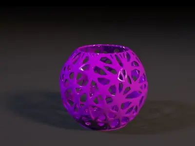 Beautiful vase decor 3D print model shop