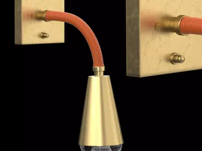 Flexible Single Sconce 3D model