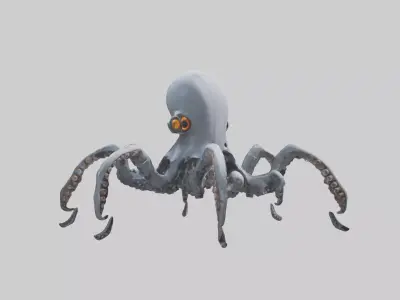 Robot version of an octopus model 3D model
